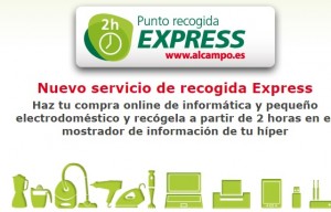 Alcampo incluye Puntos de Recogida Express para ventas online